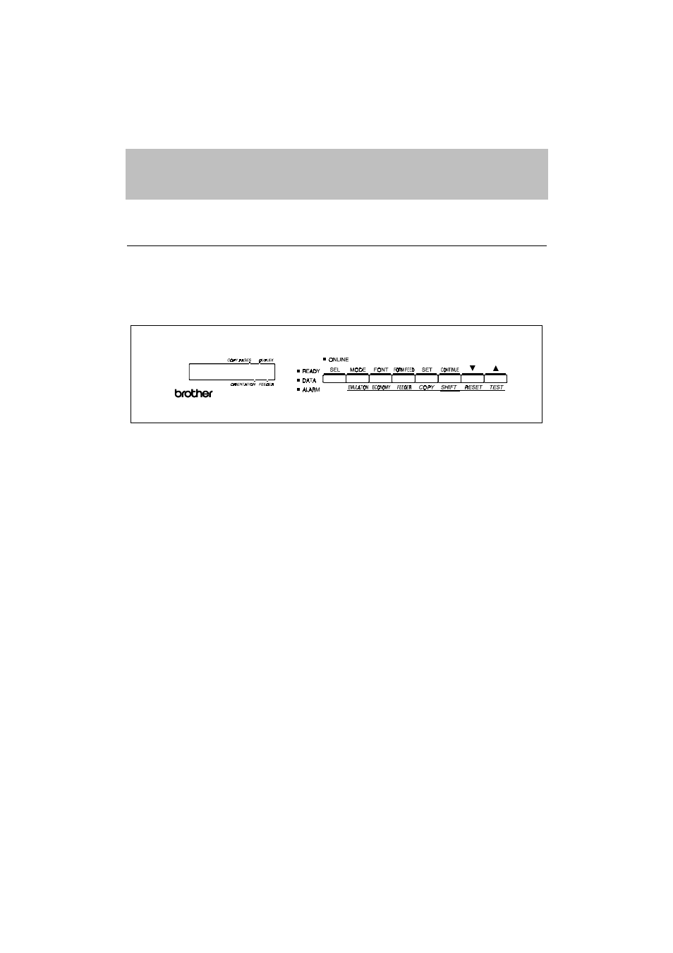 Chapter 4, Display and lamps -1, Display -1 | Chapter 4 control panel, Details the functions of the panel, Display and lamps | Brother HL-1260E User Manual | Page 68 / 271