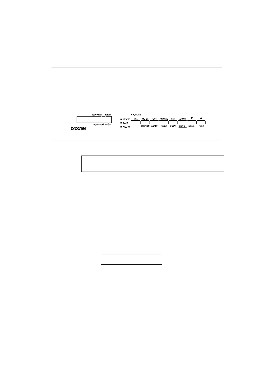 Switches in normal mode -5, Sel switch -5, Switches in normal mode | Sel switch, Auto laserjet 4 | Brother HL-1260E User Manual | Page 72 / 271
