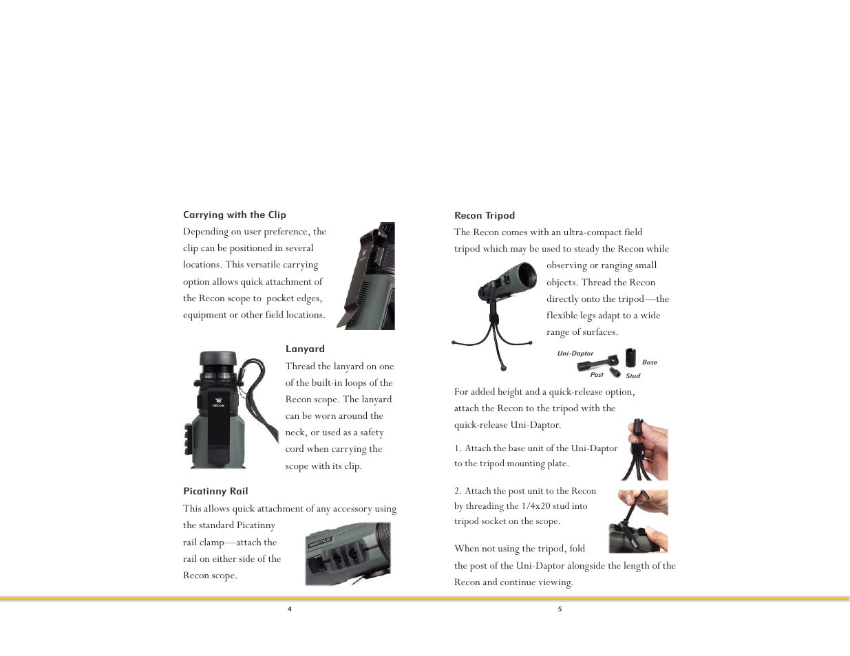 Vortex Optics RECON MOUNTAIN 15X50 User Manual | Page 3 / 5