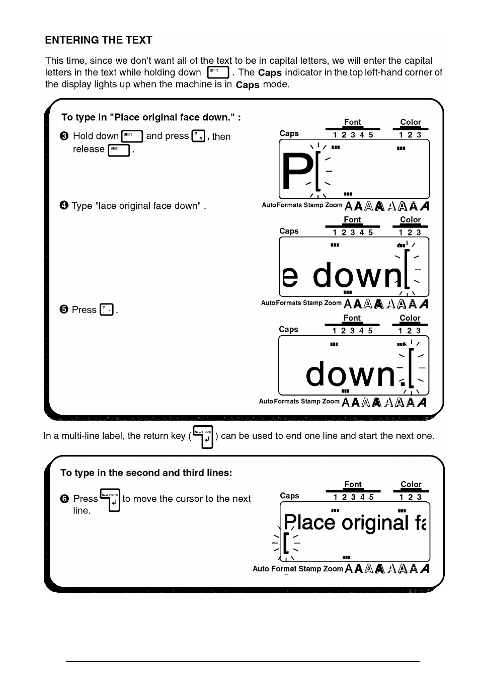 Brother P-TOUCH 530 User Manual | Page 35 / 210