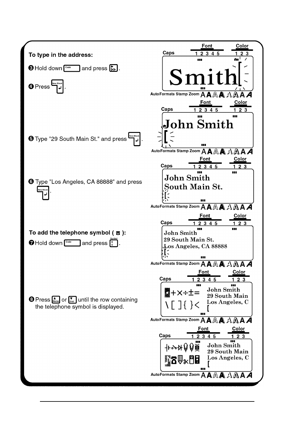 Brother P-TOUCH 530 User Manual | Page 41 / 210
