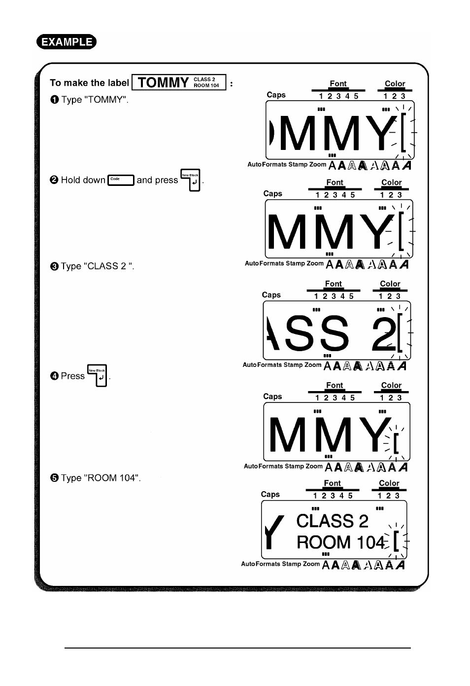 Brother P-TOUCH 530 User Manual | Page 71 / 210