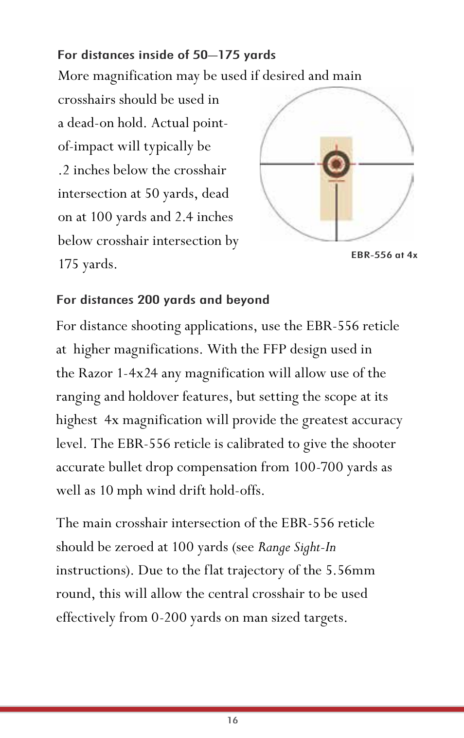 Vortex Optics RAZOR HD 1-4X24 (MOA) - EBR-556 MOA User Manual | Page 18 / 30