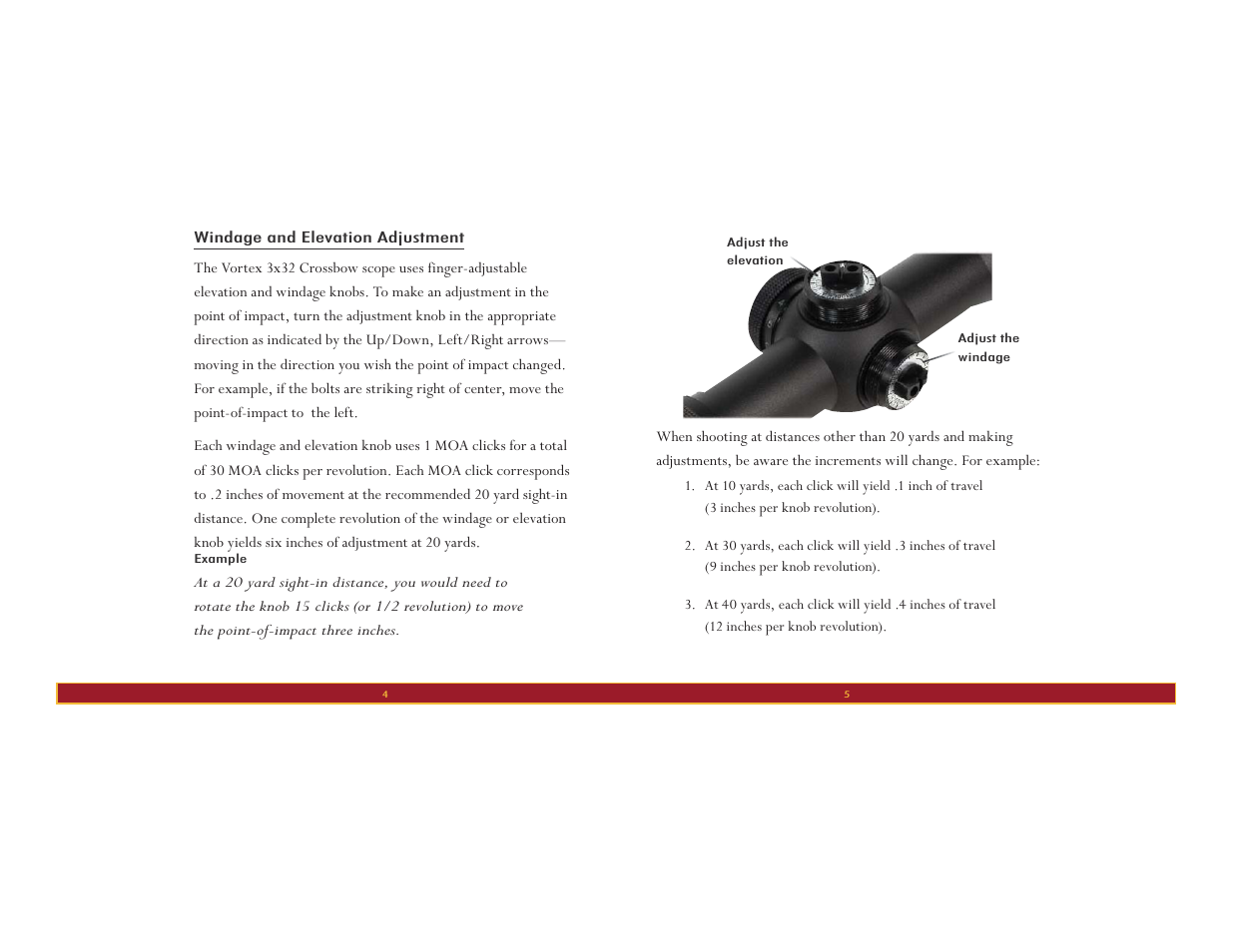 Vortex Optics CROSSFIRE 3X32 CROSSBOW - CROSSBOW ILLUMINATED User Manual | Page 3 / 8