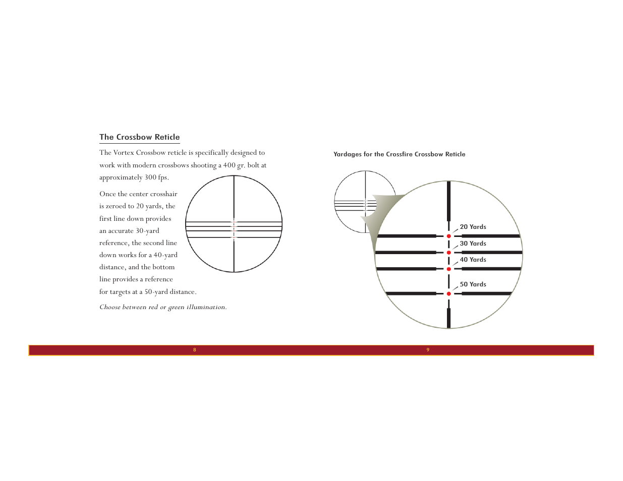 Vortex Optics CROSSFIRE 3X32 CROSSBOW - CROSSBOW ILLUMINATED User Manual | Page 5 / 8