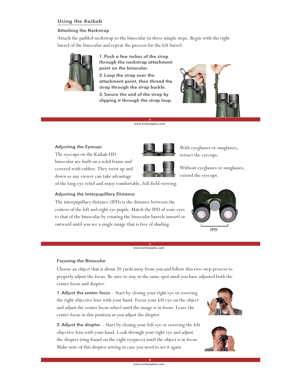 Vortex Optics KAIBAB HD 15X56 BINOCULAR User Manual | Page 2 / 3