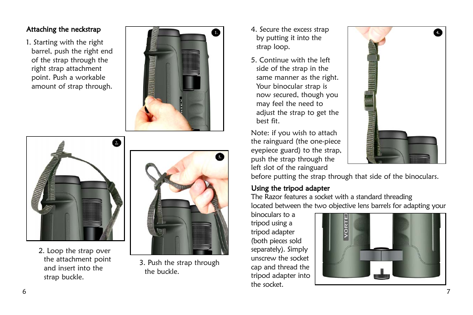 Vortex Optics RAZOR 8X42 BINOCULAR User Manual | Page 5 / 10
