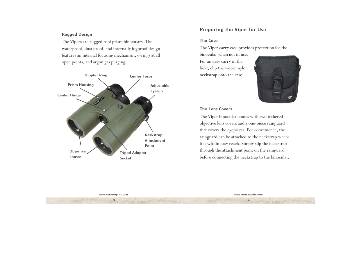 Vortex Optics VIPER 6X32 BINOCULAR User Manual | Page 2 / 5