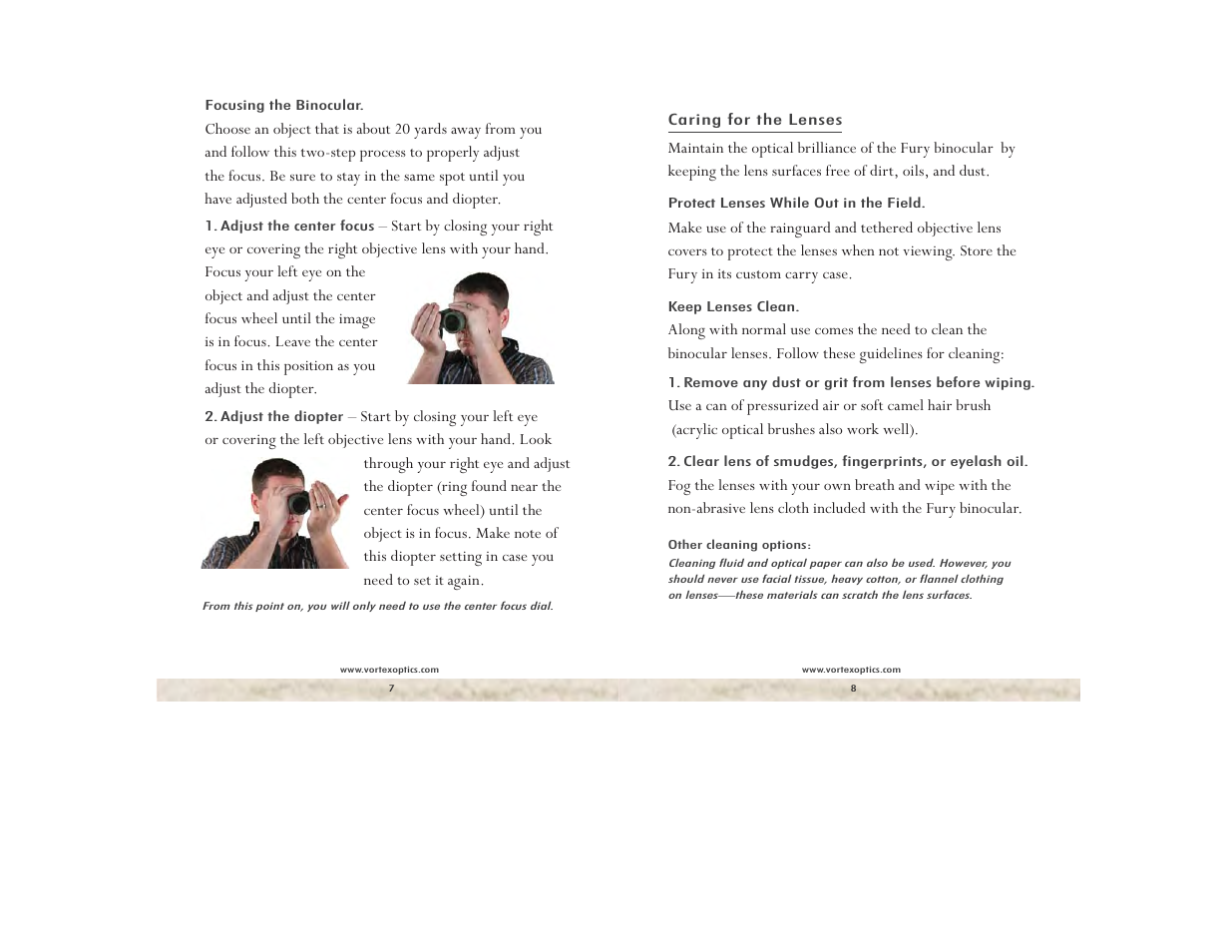Vortex Optics FURY 6.5X32 BINOCULAR User Manual | Page 4 / 5