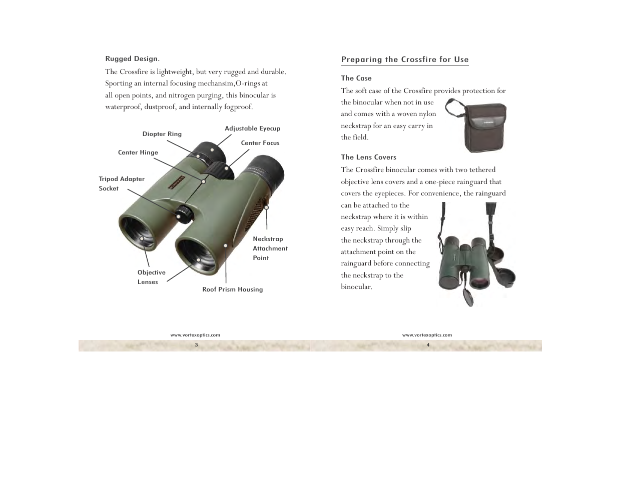 Vortex Optics CROSSFIRE 8X32 BINOCULAR User Manual | Page 2 / 5