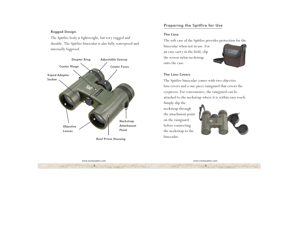Vortex Optics SPITFIRE 8.5X32 BINOCULAR User Manual | Page 2 / 5