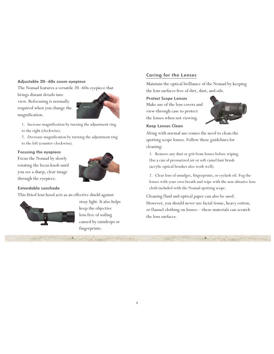 Vortex Optics NOMAD 20-60X60 SPOTTING SCOPE User Manual | Page 3 / 4