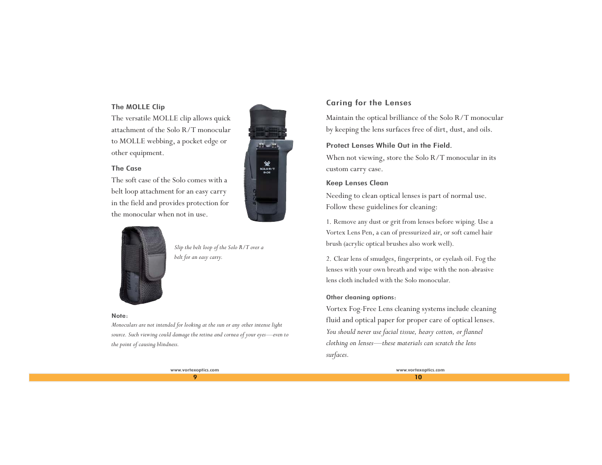 Vortex Optics SOLO TACTICAL 8X36 MONOCULAR User Manual | Page 5 / 6