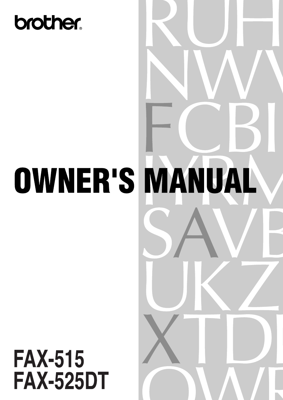 Brother 515 User Manual | 120 pages