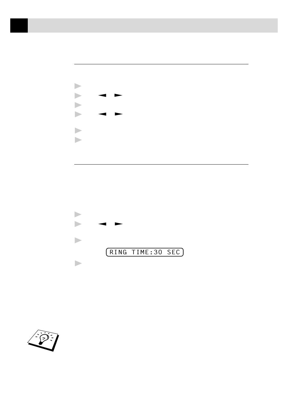 Setting the ring delay, Setting the f/t ring time | Brother 515 User Manual | Page 48 / 120