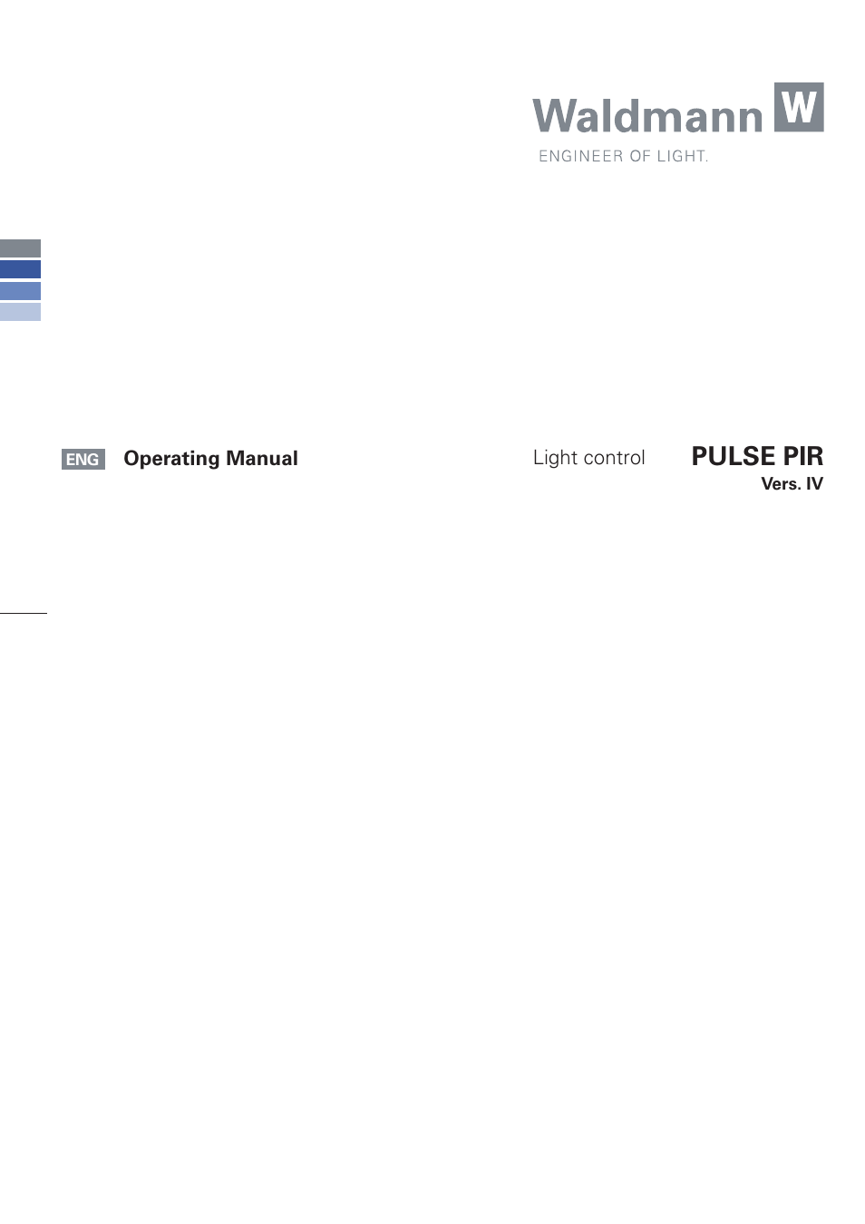 Waldmann PULSE PIR version IV - without MFT User Manual | 24 pages