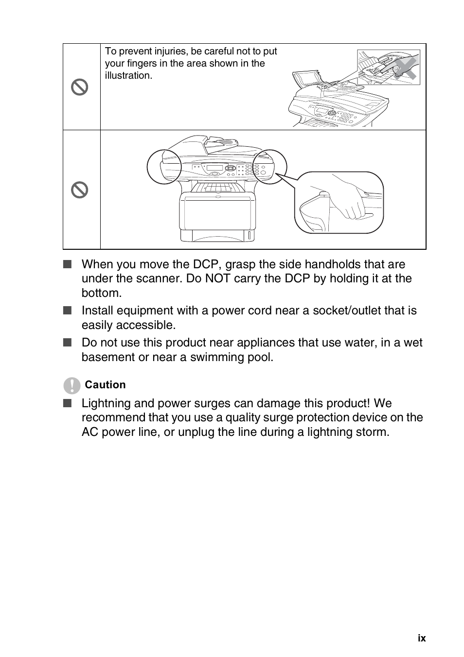 Brother DCP-8045D User Manual | Page 11 / 140