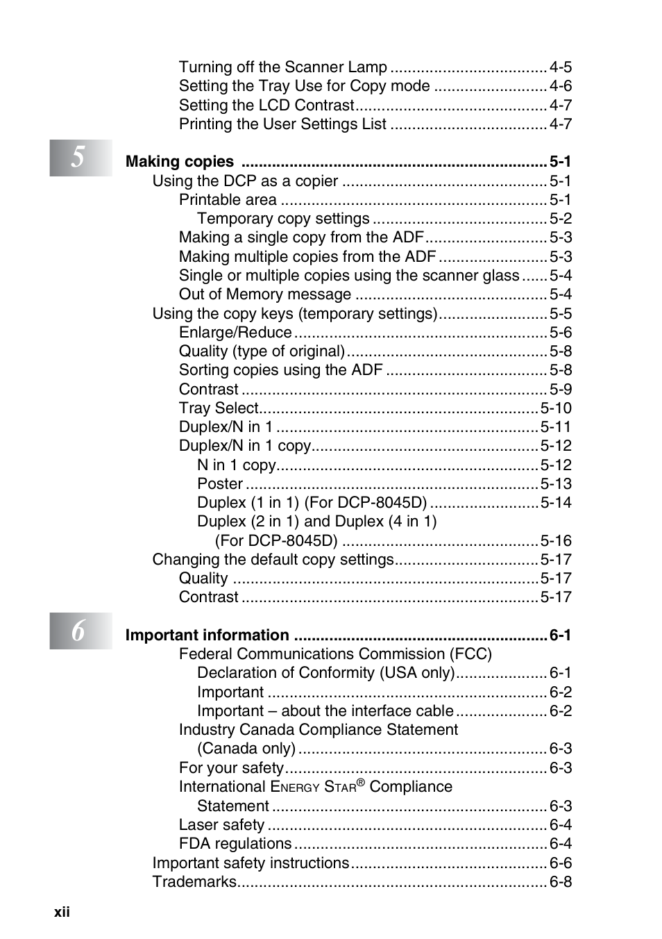Brother DCP-8045D User Manual | Page 14 / 140