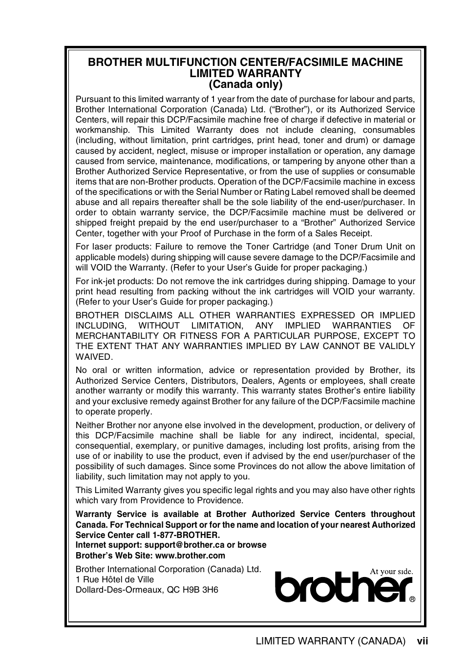 Brother DCP-8045D User Manual | Page 9 / 140