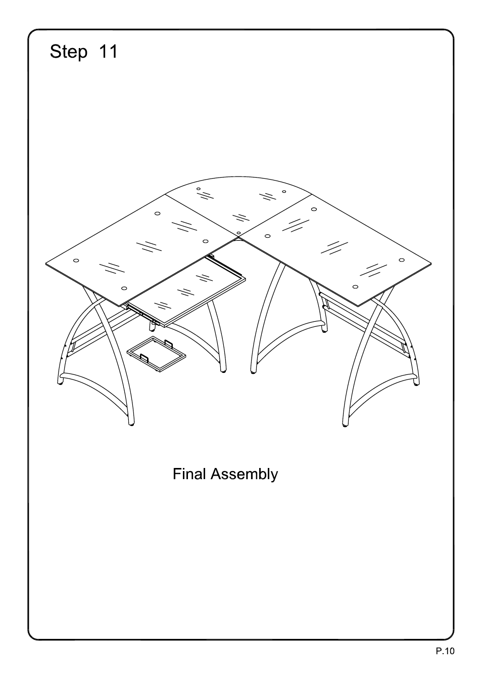 Walker Edison Furniture D51AL30 Alexa L-Shaped Desk User Manual | Page 10 / 10