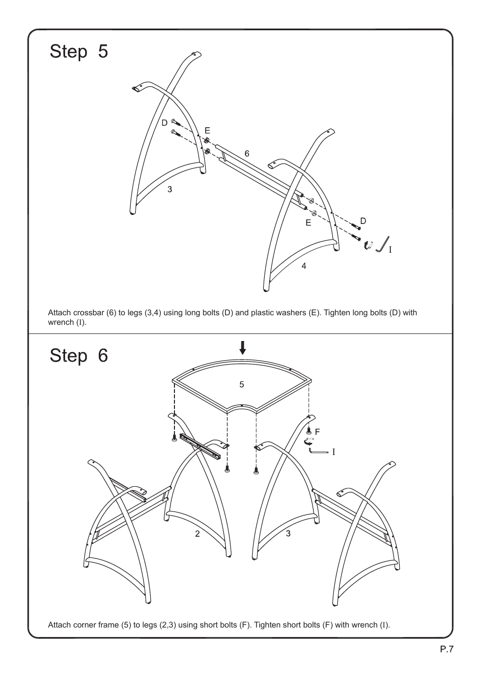 Walker Edison Furniture D51AL30 Alexa L-Shaped Desk User Manual | Page 7 / 10