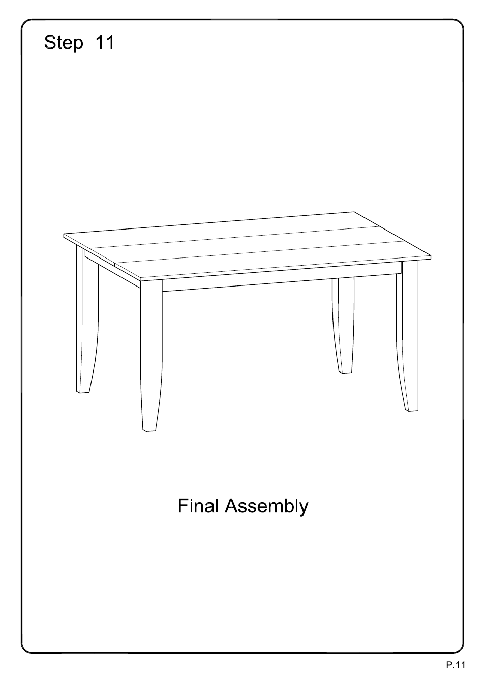 Walker Edison Furniture TW48S Abigail 5-pc Dining Set User Manual | Page 11 / 17