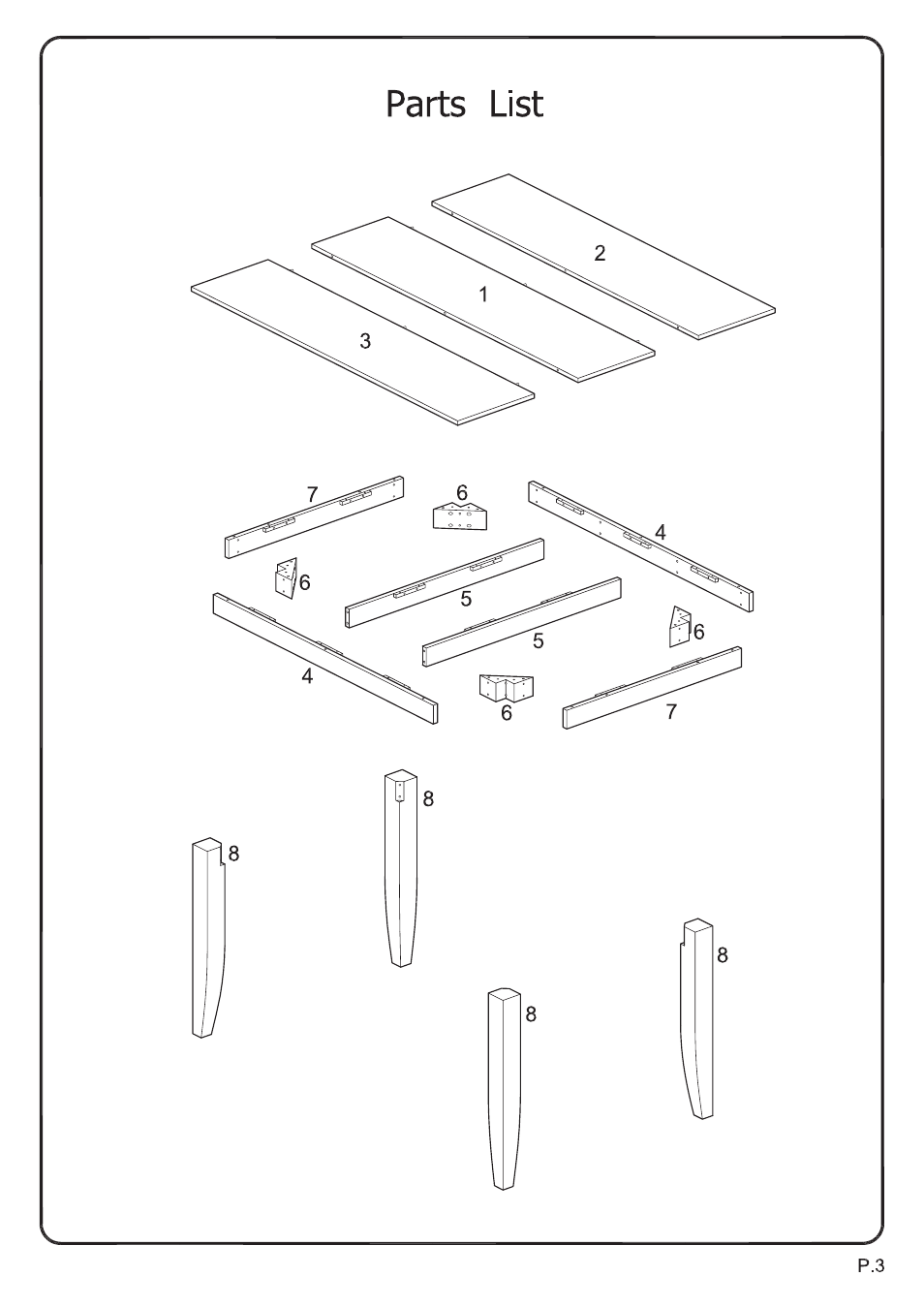 Walker Edison Furniture TW48S Abigail 5-pc Dining Set User Manual | Page 3 / 17