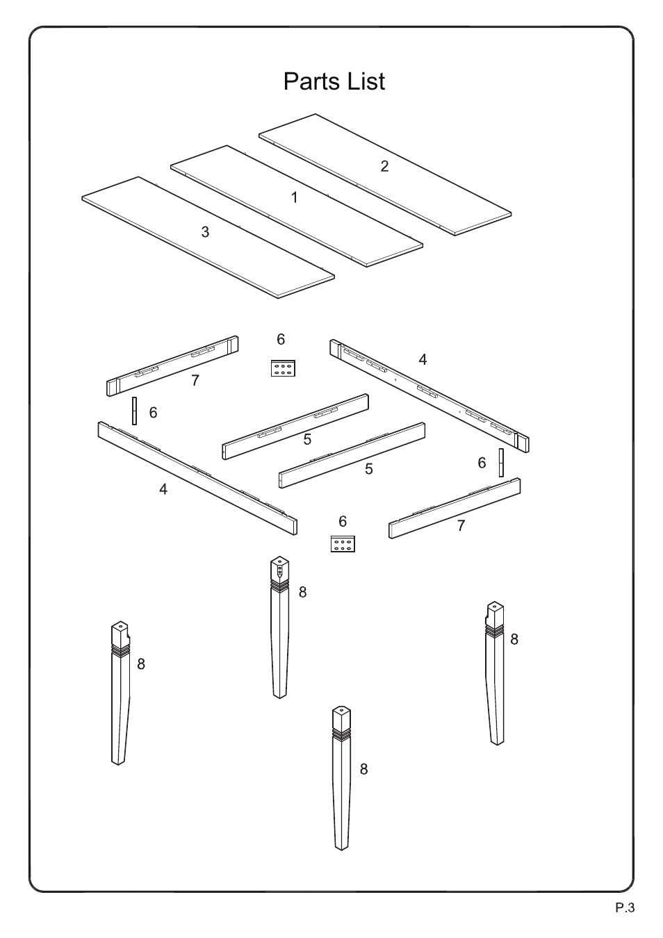 Walker Edison Furniture TW60B Urban Reclamation 7-pc Dining Set User Manual | Page 3 / 16