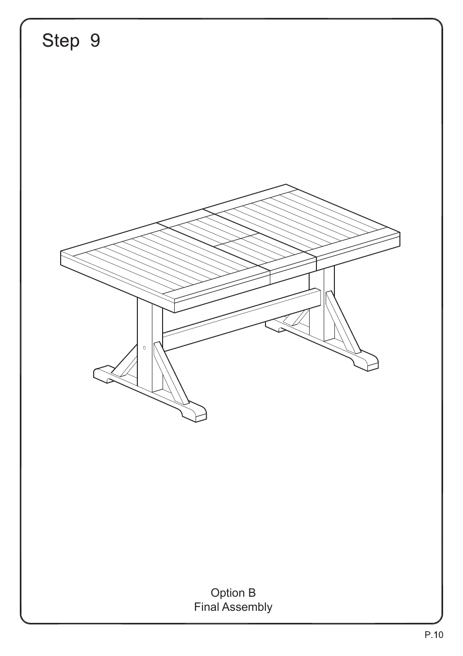 Walker Edison Furniture TW60W table User Manual | Page 10 / 10