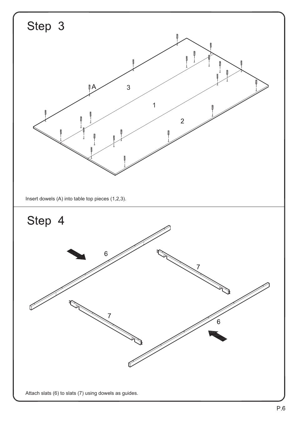 Walker Edison Furniture TW60H table User Manual | Page 6 / 14