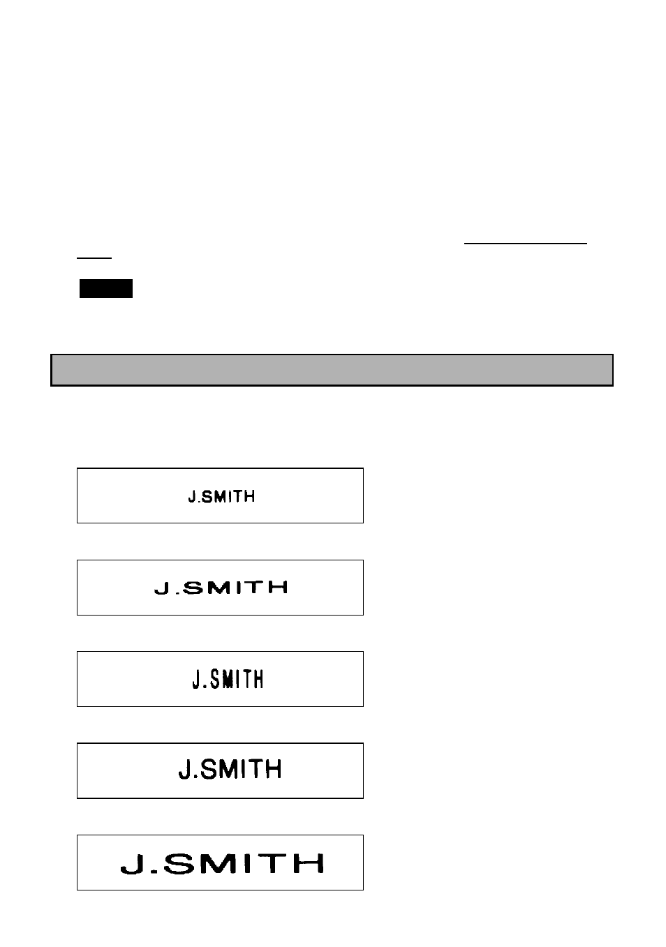 Setting the format, Size | Brother P-TOUCH PT-1700 User Manual | Page 26 / 82