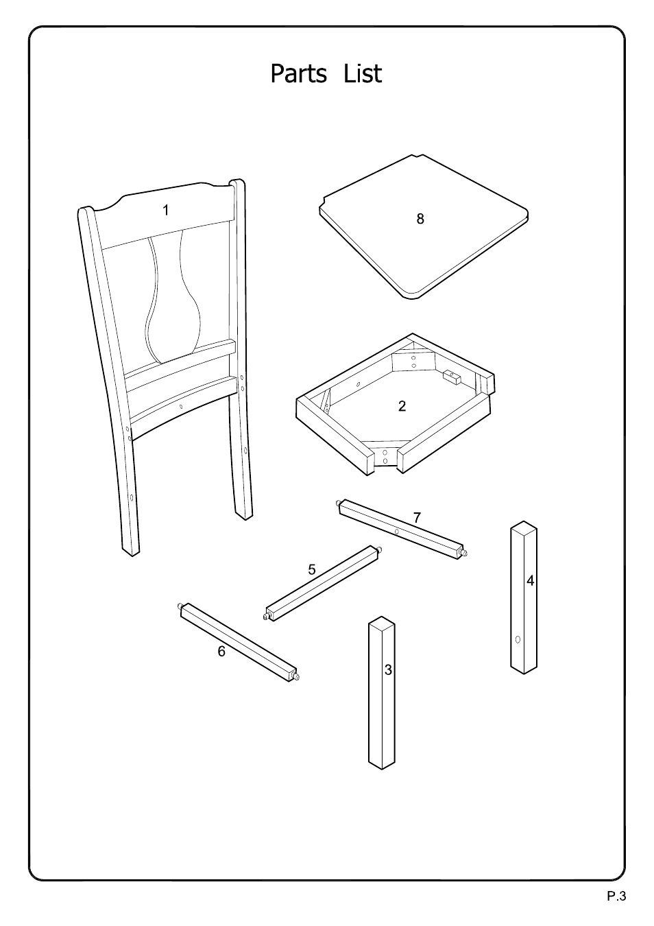 Walker Edison Furniture CHH chair User Manual | Page 3 / 7