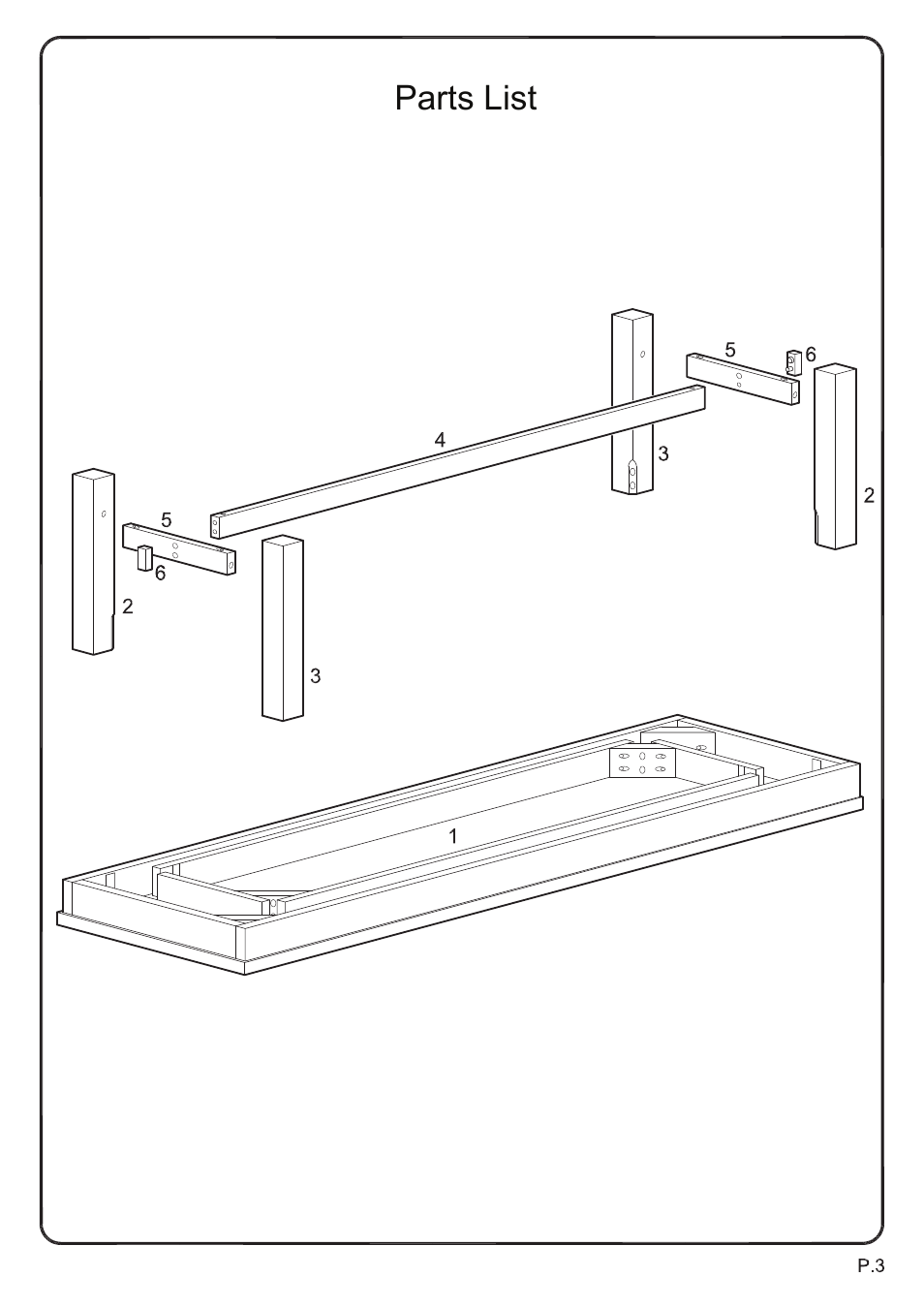 Walker Edison Furniture DBH1 bench User Manual | Page 3 / 7