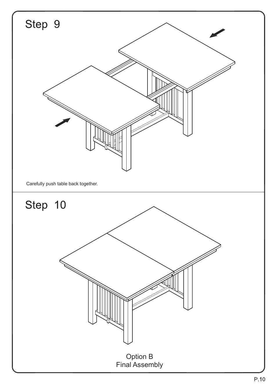 Walker Edison Furniture TW60M table User Manual | Page 10 / 10