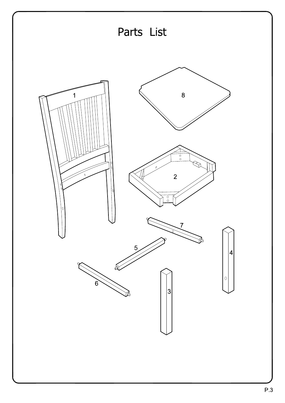 Walker Edison Furniture CHM chair User Manual | Page 3 / 7