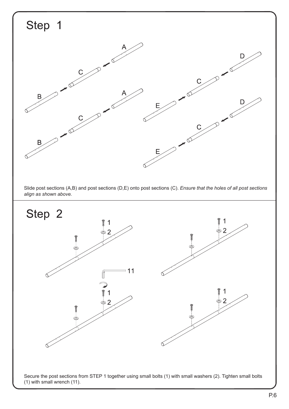 Walker Edison Furniture BTOT Sunrise Twin/Twin Metal Bunk Bed User Manual | Page 6 / 26