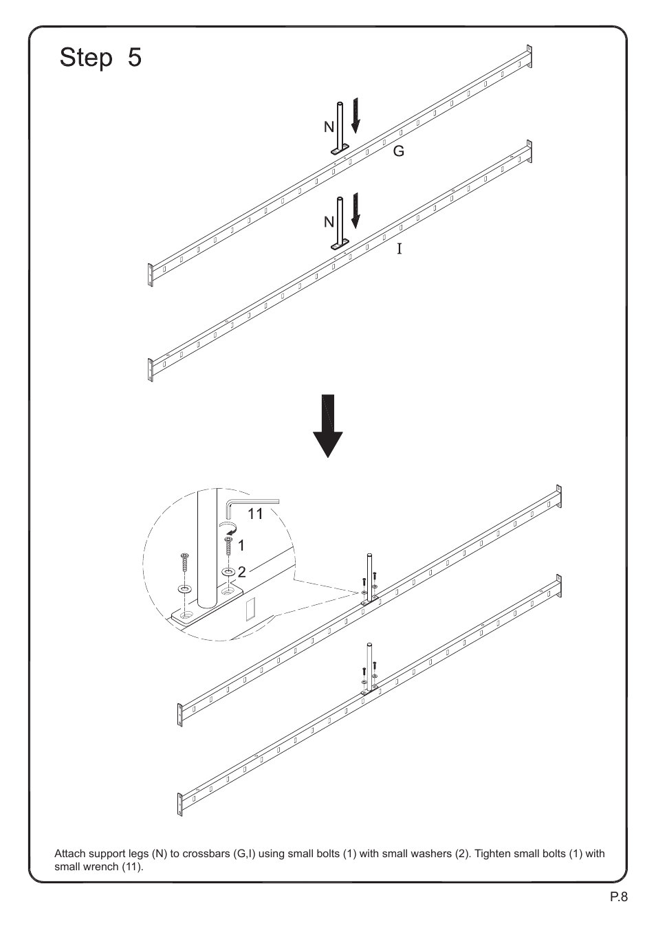 Walker Edison Furniture BTOT Sunrise Twin/Twin Metal Bunk Bed User Manual | Page 8 / 26