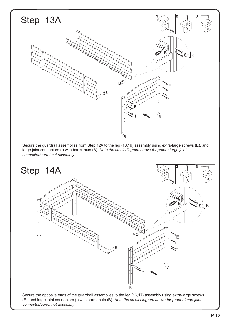 Walker Edison Furniture BWTOD Wood Twin/Full Bunk Bed User Manual | Page 12 / 28