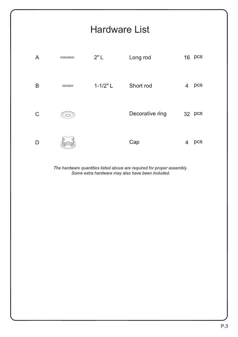 Walker Edison Furniture V35CMP Multi-Level Component Stand User Manual | Page 3 / 13