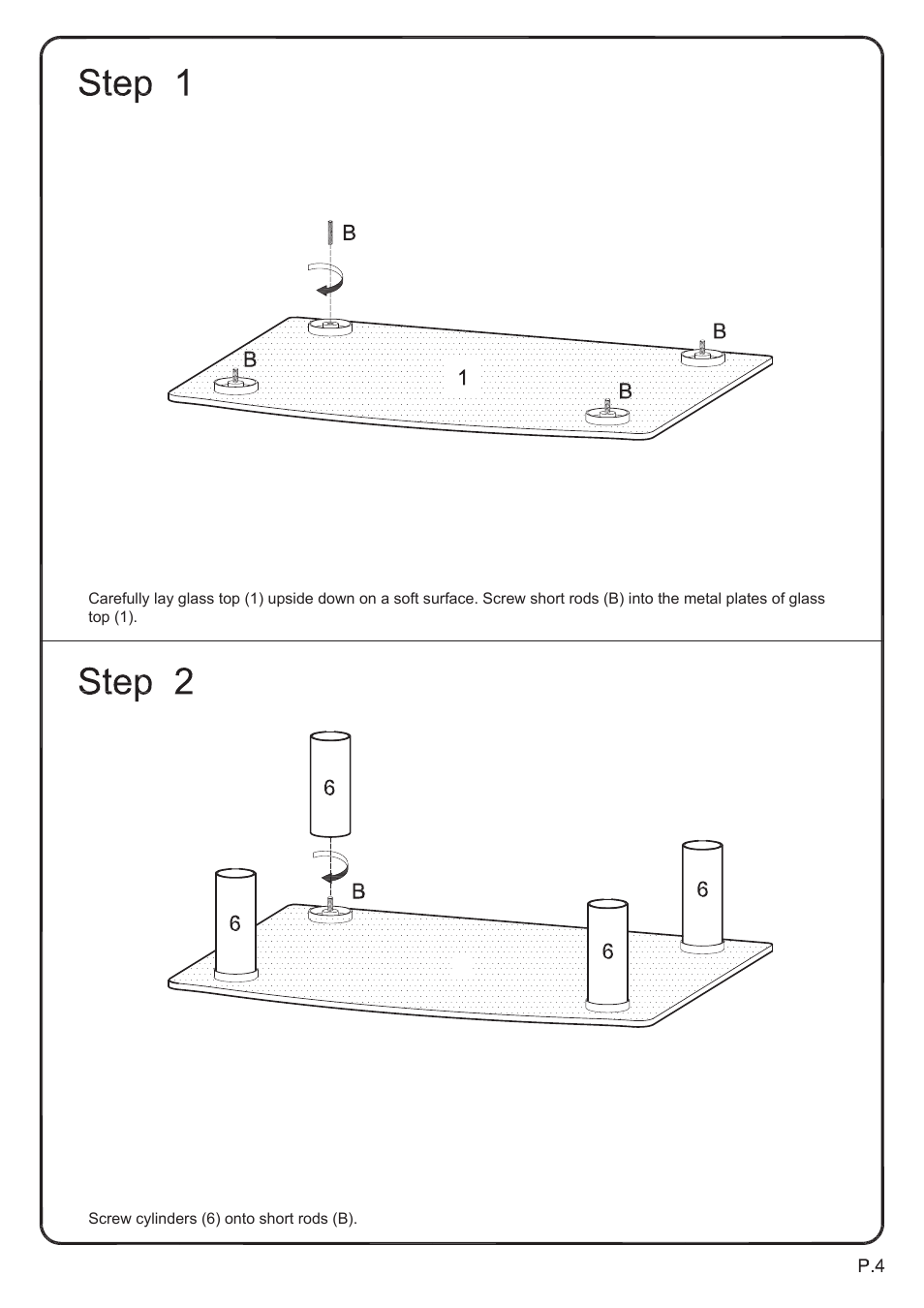 Walker Edison Furniture V35CMP Multi-Level Component Stand User Manual | Page 4 / 13