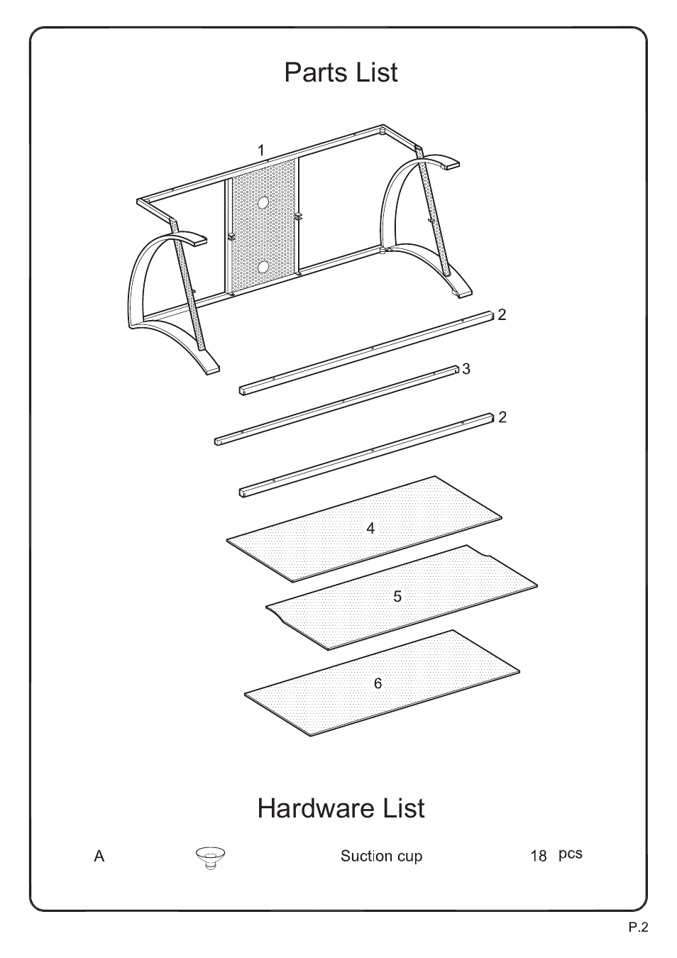 Walker Edison Furniture V42GBB 48 Armada TV Stand User Manual | Page 2 / 5