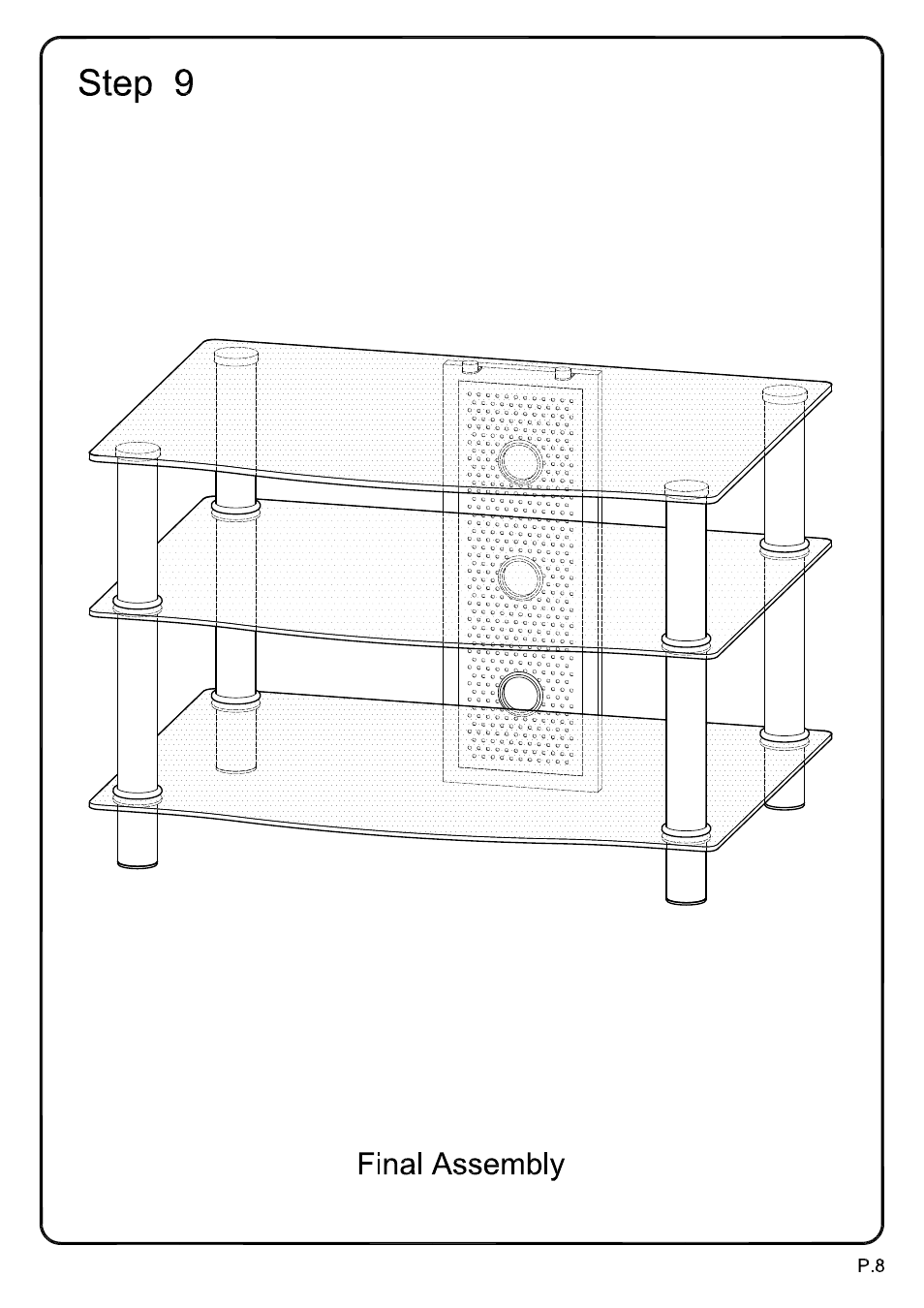 Walker Edison Furniture V32Y714 32 TV Stand User Manual | Page 8 / 8