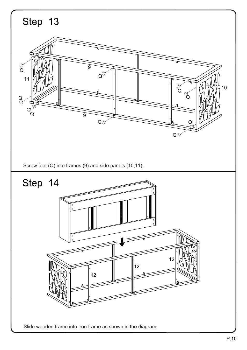 Ai-v70msc model (10) | Walker Edison Furniture V70MSC 70 Modern Mosiac TV Stand User Manual | Page 10 / 18