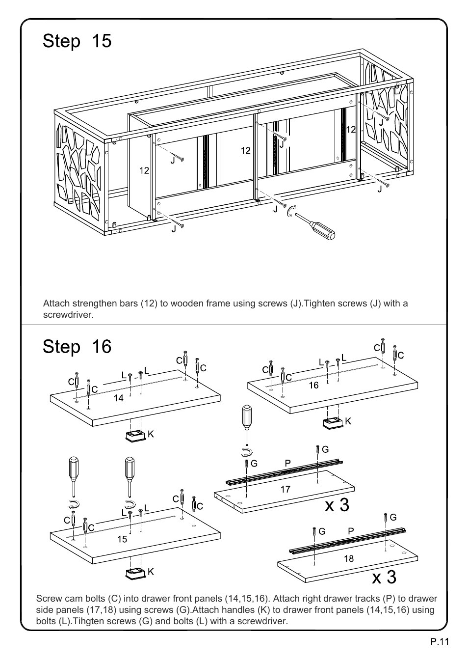 Ai-v70msc model (11) | Walker Edison Furniture V70MSC 70 Modern Mosiac TV Stand User Manual | Page 11 / 18