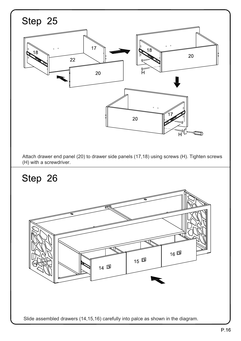 Ai-v70msc model (16) | Walker Edison Furniture V70MSC 70 Modern Mosiac TV Stand User Manual | Page 16 / 18