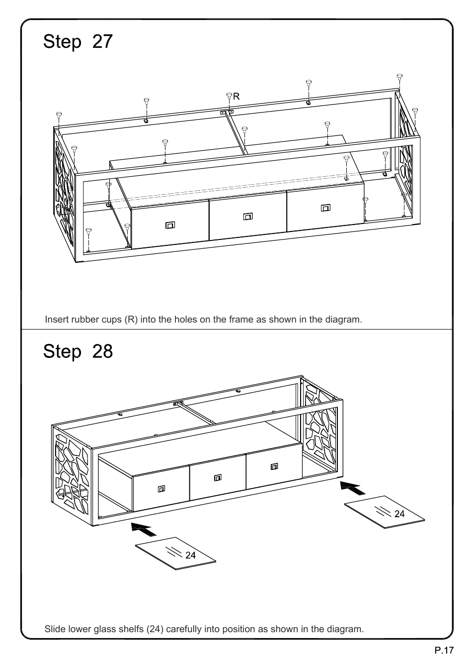 Ai-v70msc model (17) | Walker Edison Furniture V70MSC 70 Modern Mosiac TV Stand User Manual | Page 17 / 18