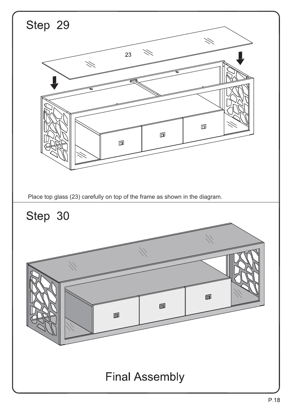 Ai-v70msc model (18) | Walker Edison Furniture V70MSC 70 Modern Mosiac TV Stand User Manual | Page 18 / 18