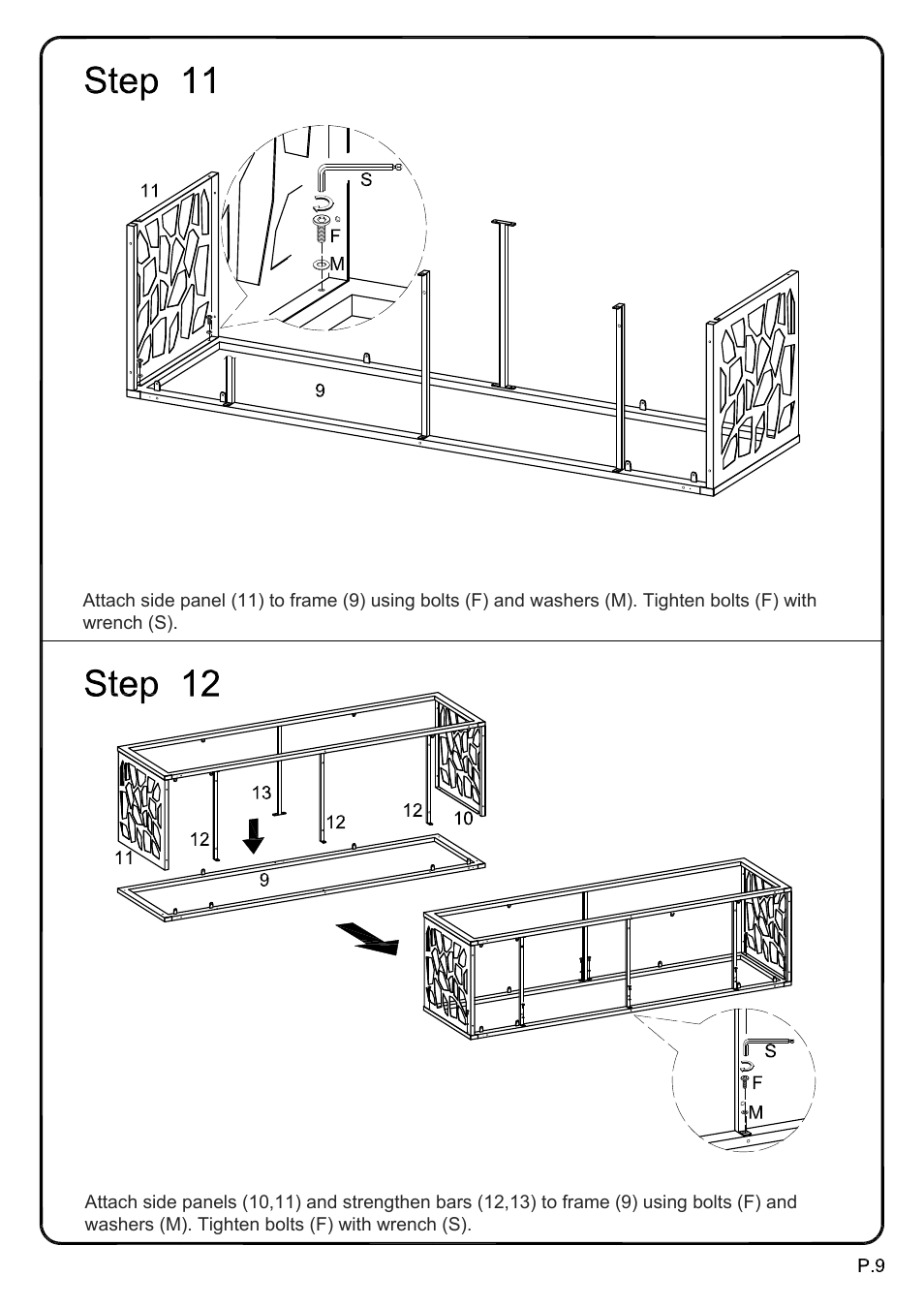 Ai-v70msc model (9) | Walker Edison Furniture V70MSC 70 Modern Mosiac TV Stand User Manual | Page 9 / 18