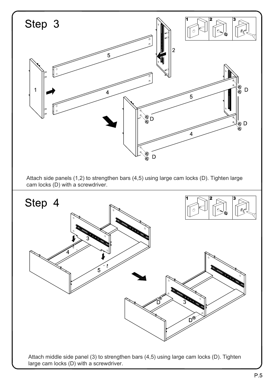 Walker Edison Furniture V60MSC 60 Modern Mosiac TV Stand User Manual | Page 5 / 16