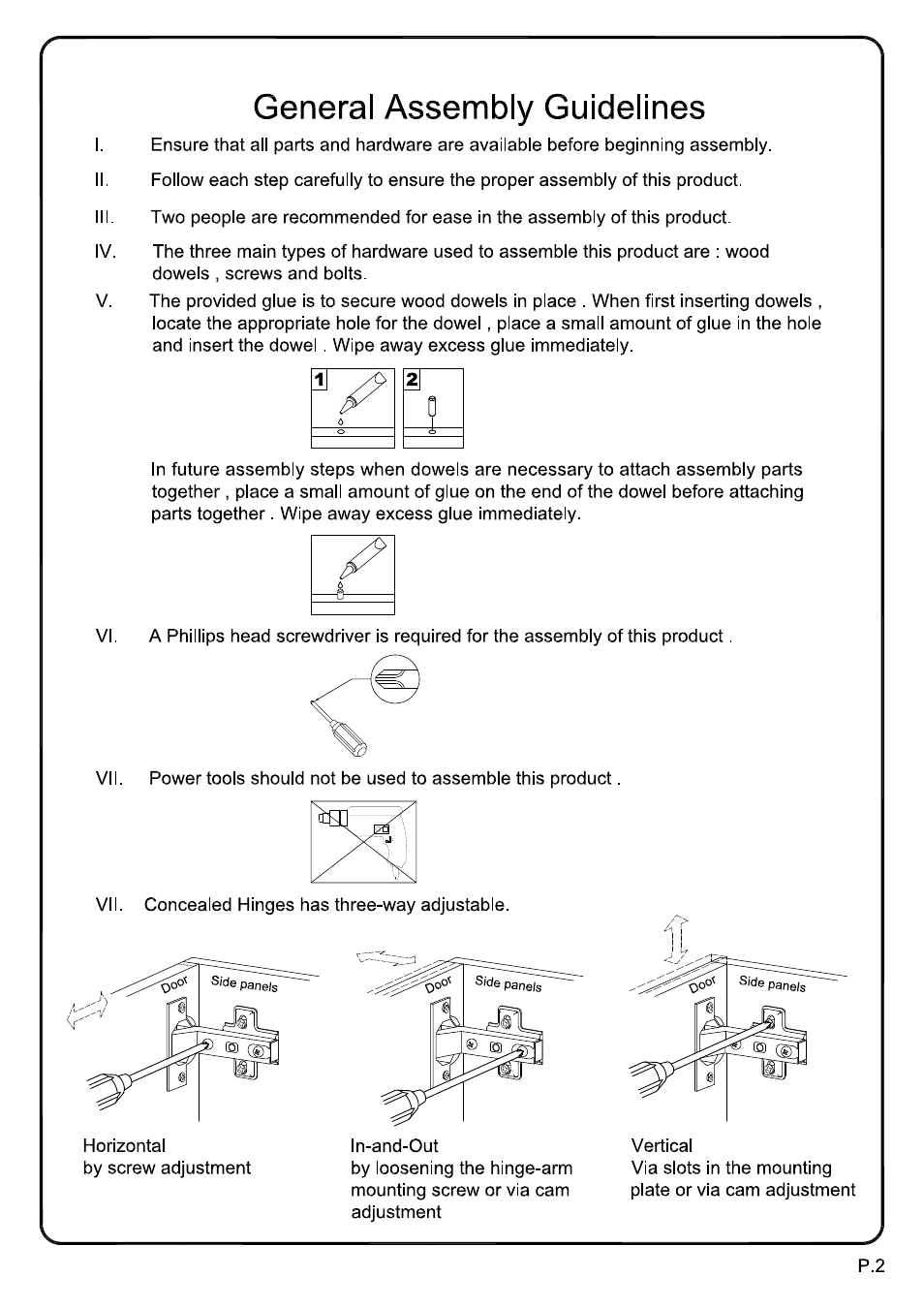 Walker Edison Furniture W70C6DW 70 Paradigm TV Console User Manual | Page 2 / 17